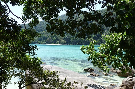 sunshine at Surin Islands